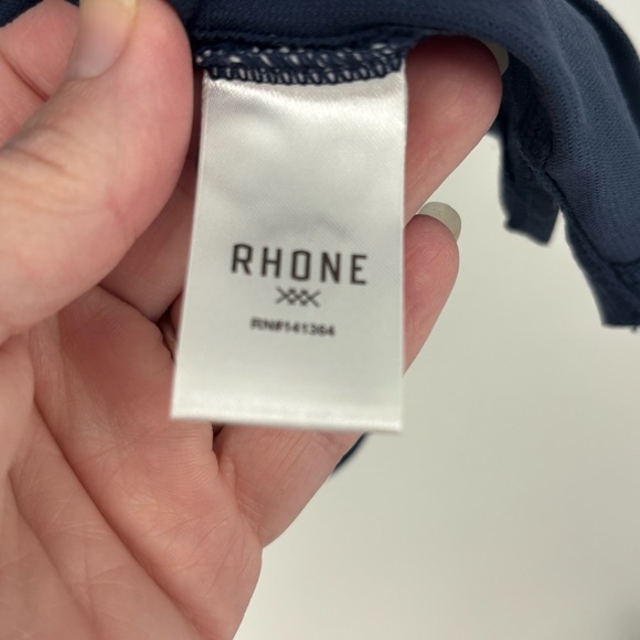 RHÔNE 2pc Navy and Red Polo men’s Shirt Sz XL performance golf lot - Picture 6 of 16